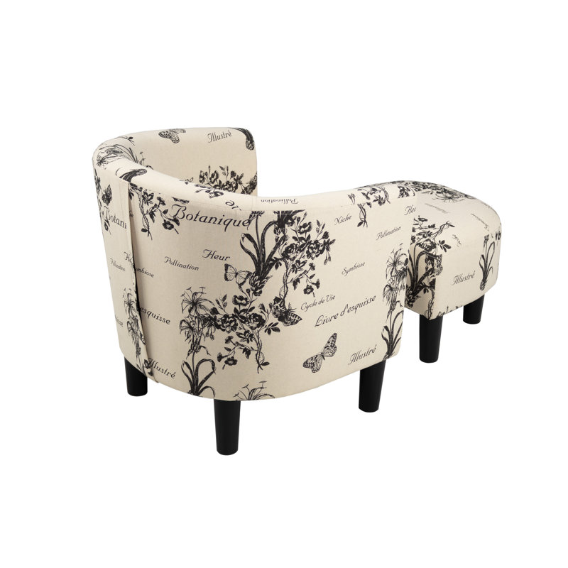 Chaise d'appoint et repose-pieds