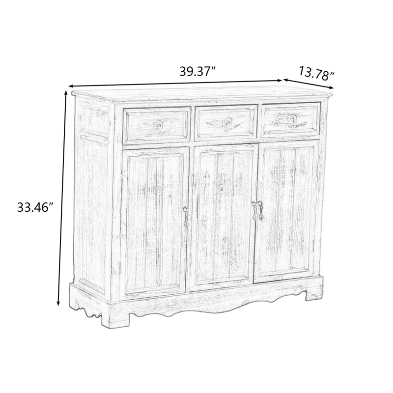 Banc de rangement blanc pour chaussures en bois massif, Blanc
