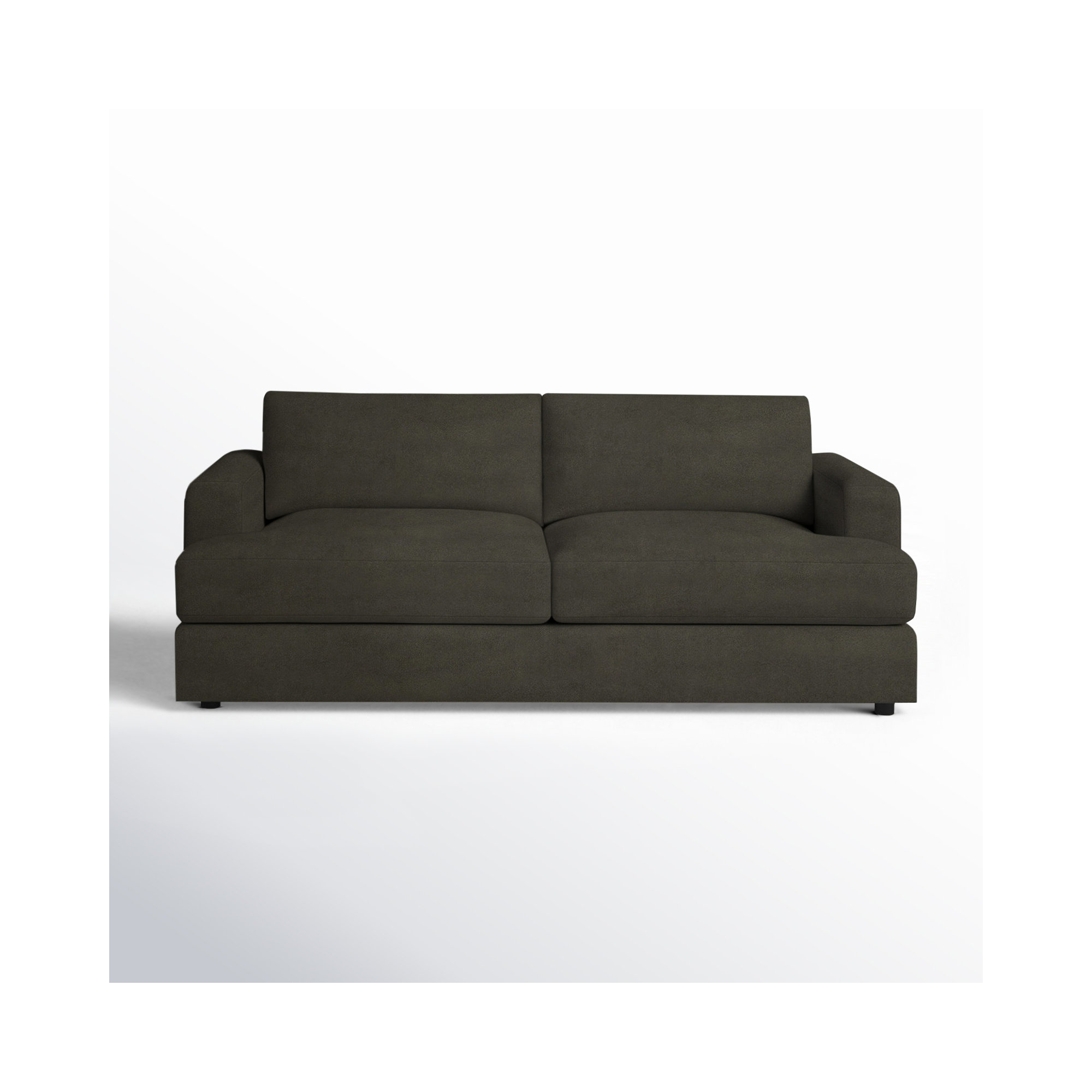 Cayden 84'' Upholstered Sofa, Bella Ash Performance Velvet