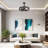 18" Rattan Caged Ceiling Fan with Light Kit and Remote-1092317530