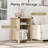 Farmhouse Nairoby Nightstand, End Table, End Tables with Barn Door and Shelf, Modern Bed Side Table Rustic Nightstands Set for Bedroom, Living Room ﻿-208205220-253371652