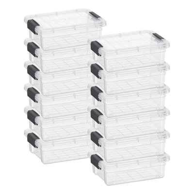 Boîtes de rangement transparentes avec couvercles Superio