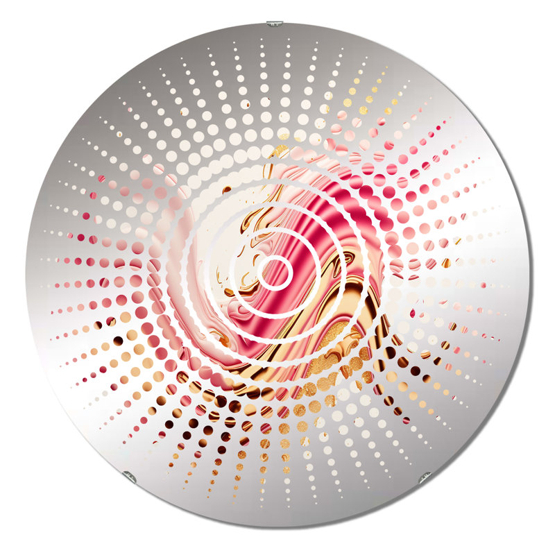 Jignonn - Miroir mural Sun Circles, 23,6 po x 23,6 po