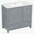 Bathroom Vanity with Ceramic Sink, 3 Drawers and Cabinet with Shelves-540764848