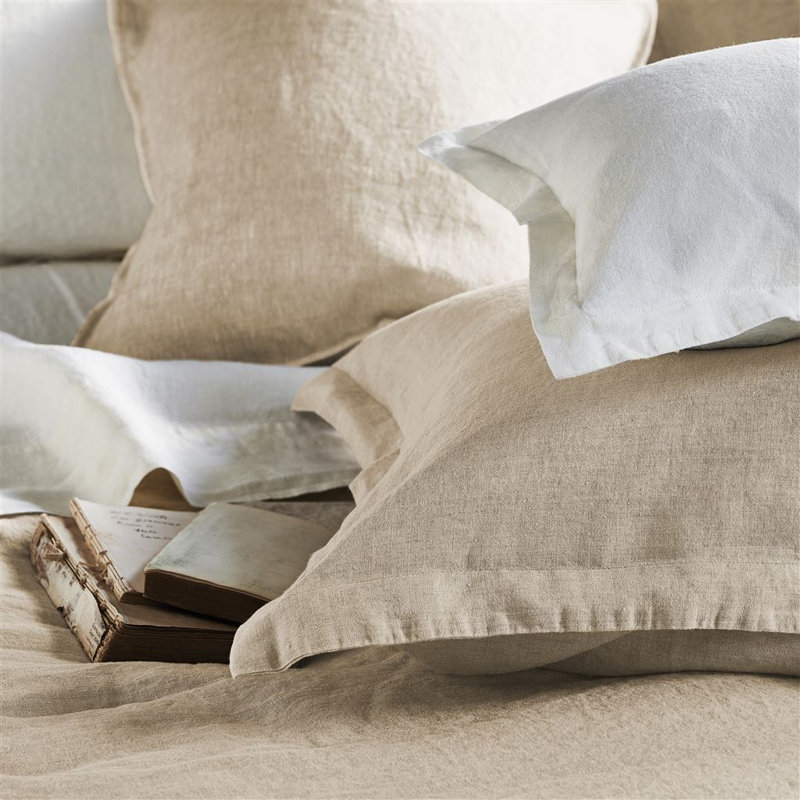 Biella Linen Fitted Sheets, Ivory, Queen Fitted Sheet