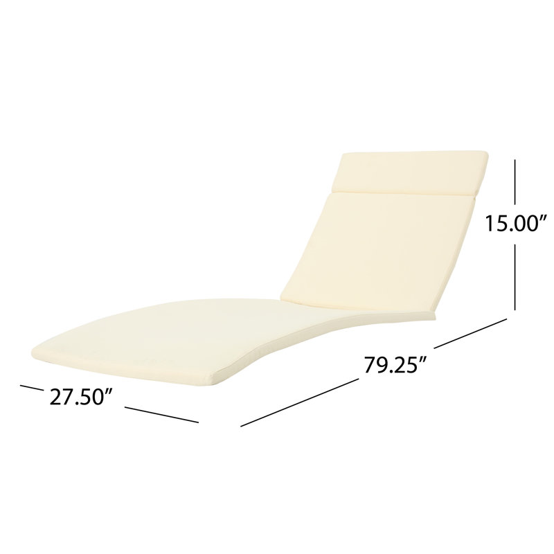 Coussin de siège / dossier d'extérieur en duvet Roylee (coussin seulement), Beige