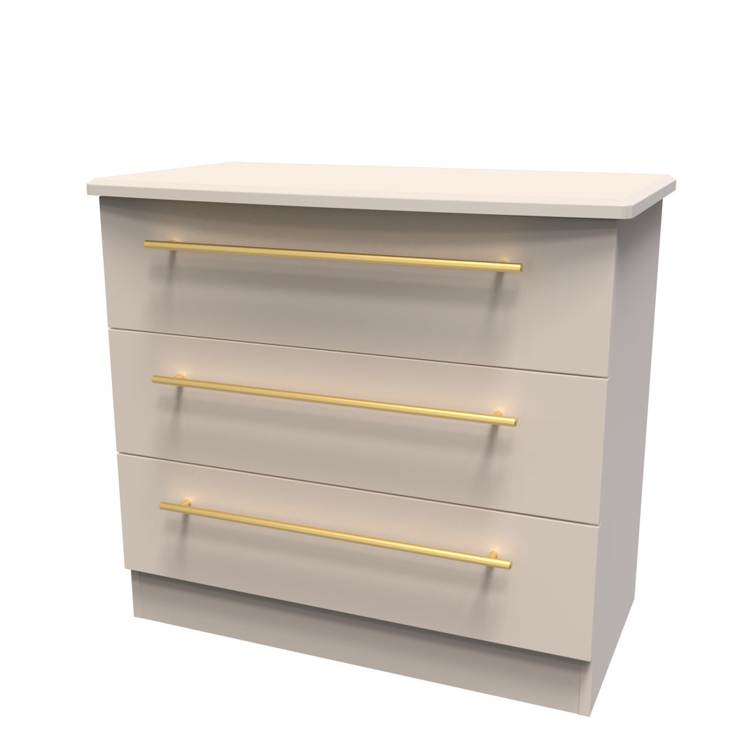 Fully Assembled Addasyn 3 Drawer 76.5Cm W Chest of Drawers