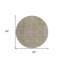 Tapis rond 8 po