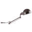 Lampe de table en métal argenté