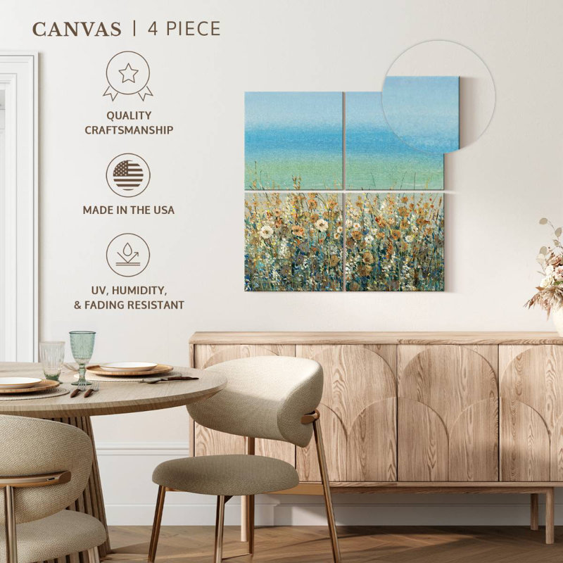 Alvord Shoreline Flowers II, H 18 po x l 18 po
