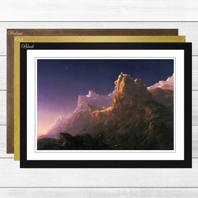 Prometheus Bound by Thomas Cole Framed Photographic - Framed Print, Black