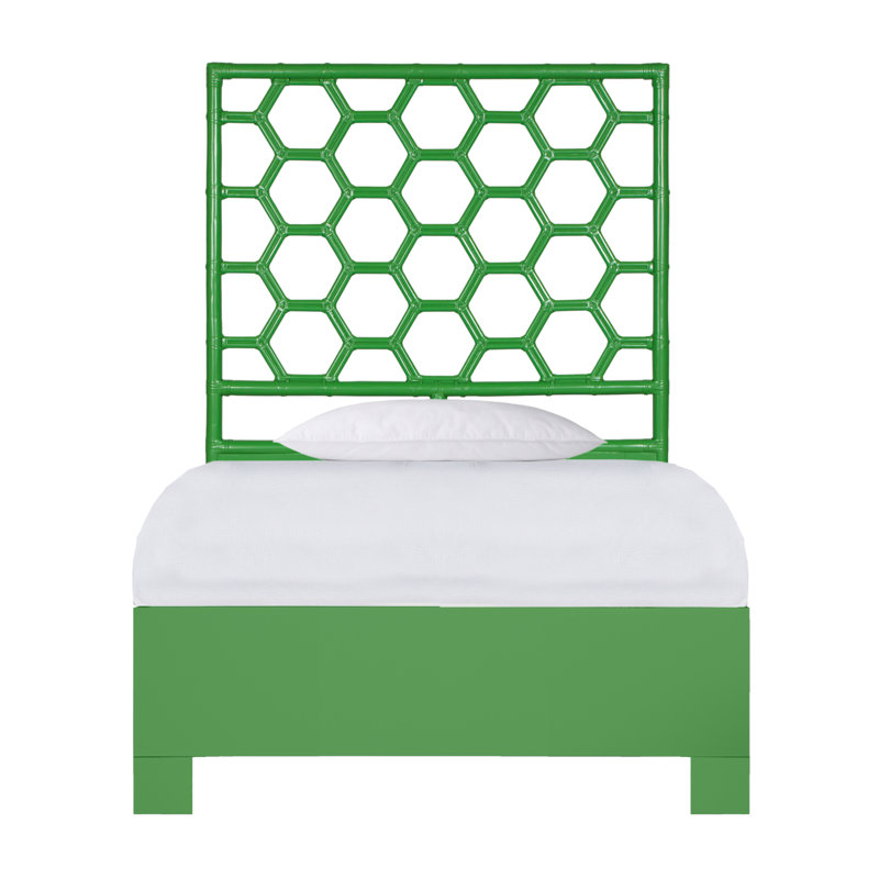 Lit plateforme Honeycomb, Vert vif, Simple