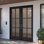 G106-SW-96 | Porte double 96 po, extérieur pré-suspendu RTA, SDL 6 Lite, bois d'acajou brut