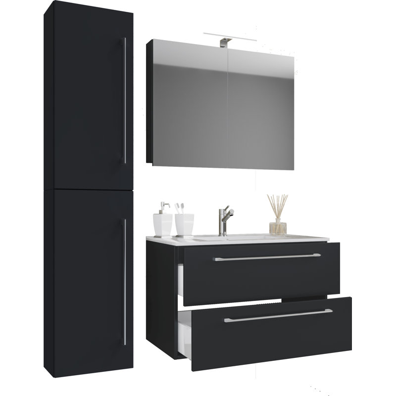 Raleah Bathroom Furniture Suite, Black