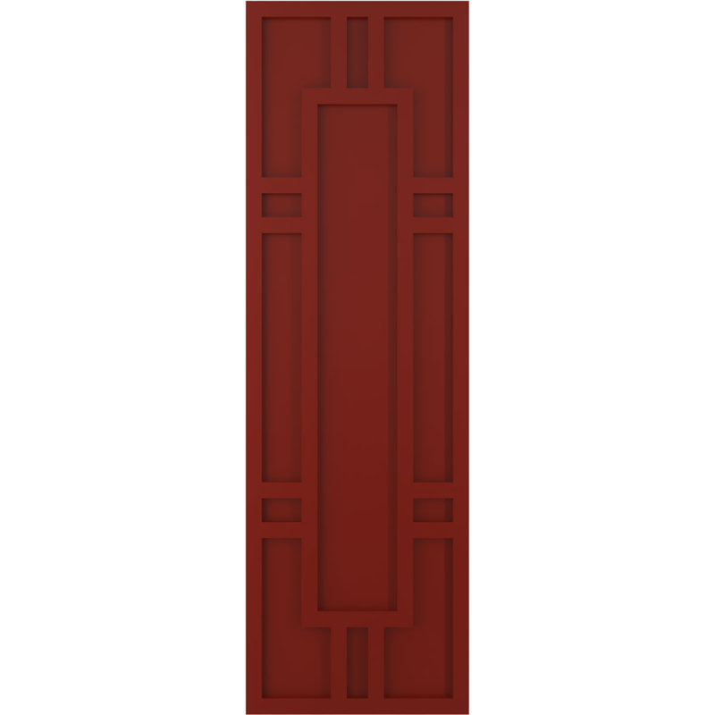 Volets en PVC True Fit Hastings, Rouge piment, 62", 18"