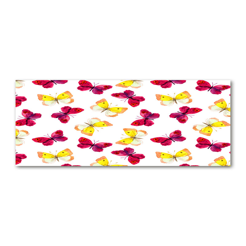 Butterflies And Flowers - Wrapped Canvas Print