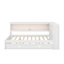 Lit de jour double avec tablettes, DEL et lit gigogne-676071761
