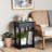Crispis 1-Drawer Nightstand with Bobbin Legs with Storage Shelf in Black-1268728412