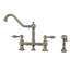 Hailey Vintage III Plus Bridge Faucet with Long Traditional Swivel Spout Lever Handles and Solid Side Spray-1484518398-1579783122