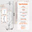 VEVOR Standing Garment and Fabric Steamer 0.5Gallon Water Tank 1500W with Hanger