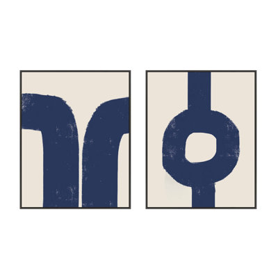 Abstract In Blue And White by Eleni Psyllaki For Paradissi Digital Art