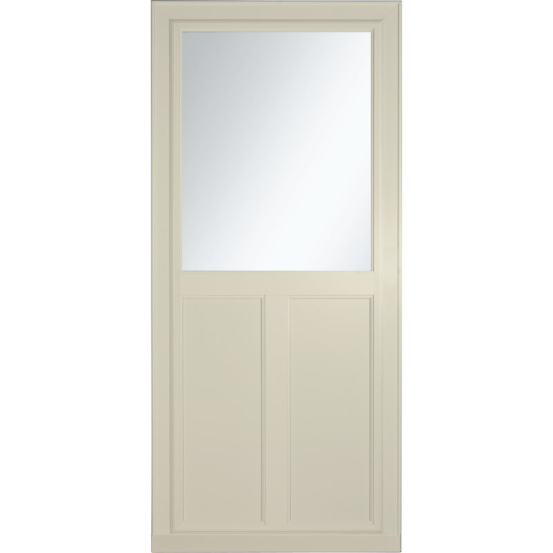 Porte de tempête avec écran escamotable 80 Series Highview (poignée vendue séparément), 36 po x 81 po, Amande
