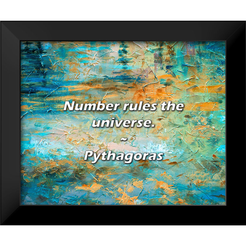 Pythagoras Quote: Number rules the universe.