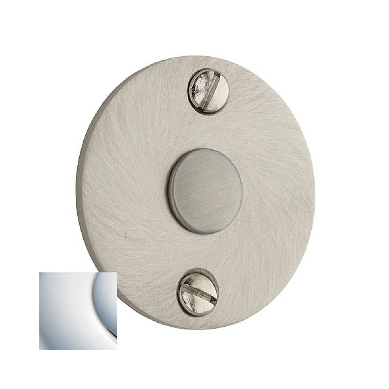 Modern Emergency Release Trim Rose/Rosette, 2" H x 2" W x 0.1" D, Bright Chrome