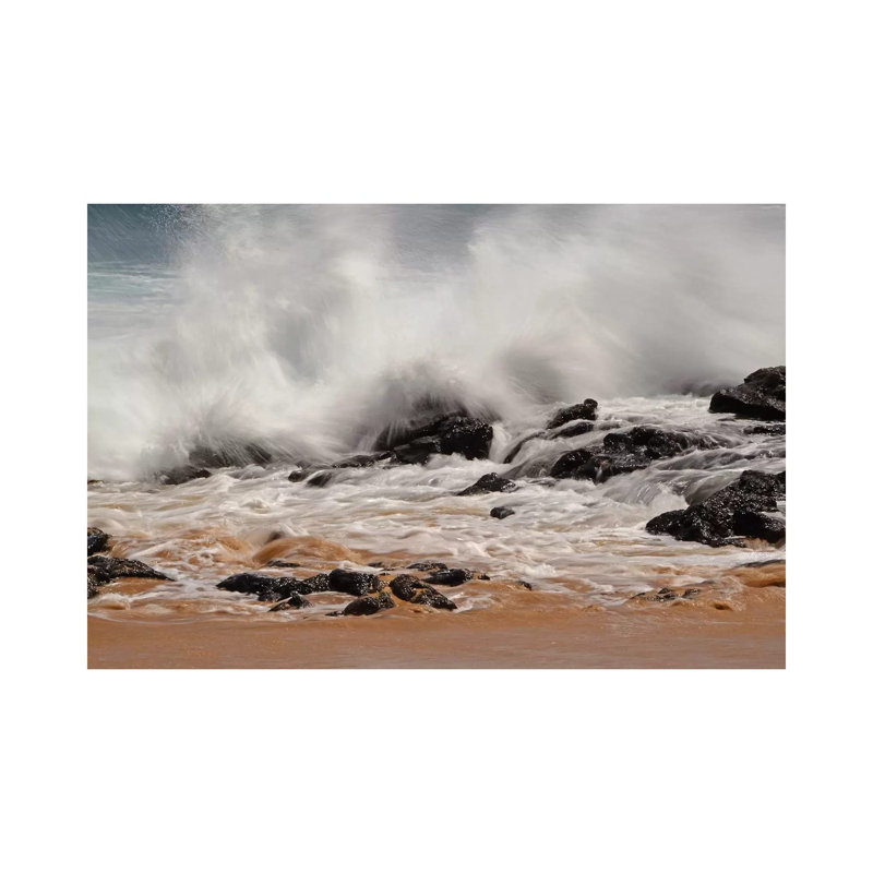 Crashing Waves by Brian Wolf - Wrapped Canvas Print, 20.32 cm H x 30.48 cm W