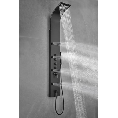 65" Shower Panel with Fixed Shower Head
