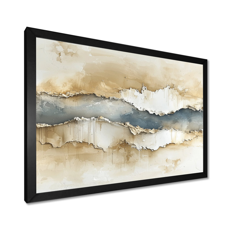 Weigle - Abstract Wall Art, Noir, noir, noir, noir, H 12 po x l 20 po, Cadre de photo unique