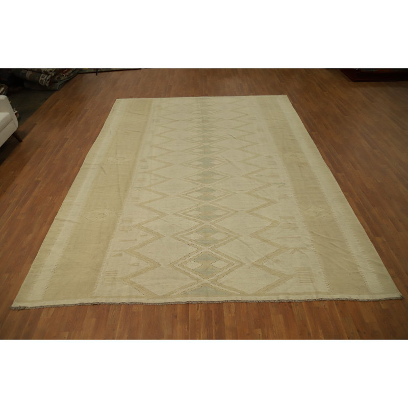 Tapis tissé à plat kilim Végétal 10 x 13