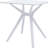  28" White Heavy Duty Plastic Trestle Base Dining Table