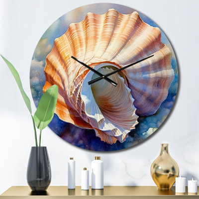 Horloge murale Coastal Seashell I