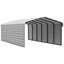 Abri d'auto en acier avec 2 ensembles de parois latérales, 12 x 29 x 7-100015485