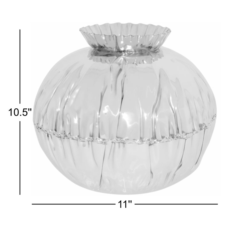 Vase de table en acier inoxydable argent 10,5 po tildenville