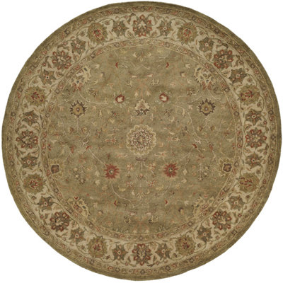 Tapis oriental oriental en laine touffeté à la main