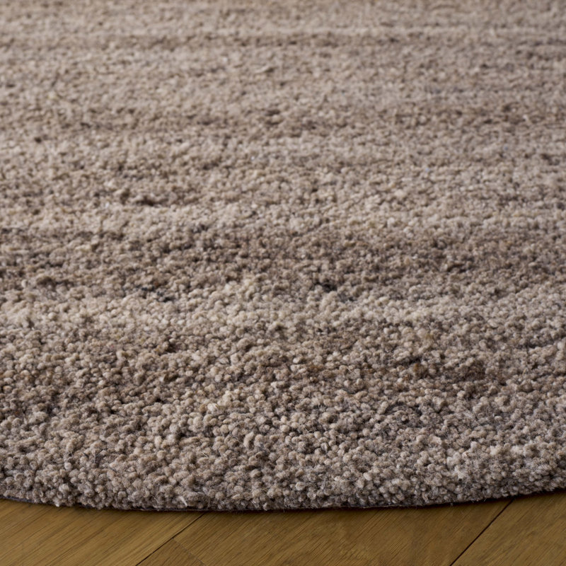 Myzafer Hand Tufted Wool, Cotton Rug, Round 6'
