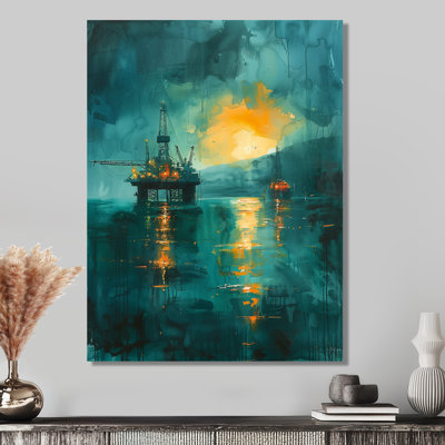 Emerald Oil Offshore Plateforme Horizon - Art mural