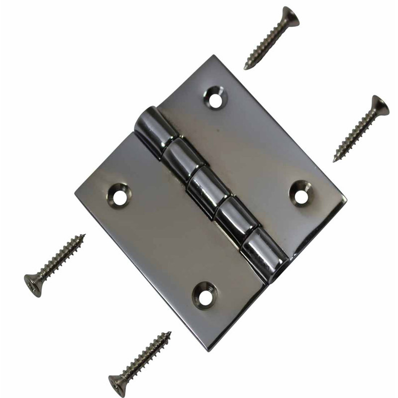 2" H x 2" W Surface Mount Single Door Hinge