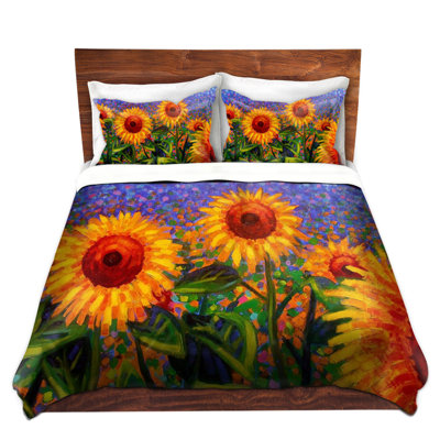 Ensemble de housse de couette à fleurs