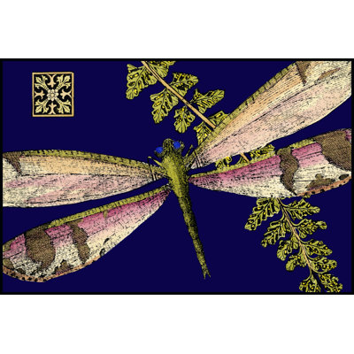 Mini Shimmering Dragonfly II (ZHC) by Vision Studio - Wrapped Canvas Painting