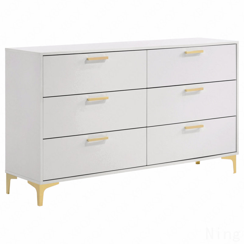 Commode 6 tiroirs, rectangulaire