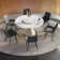 Patsy Round Dining Table with Rotating Tray