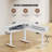 63"W Corner Standing Desk Adjustable Height Electric L Shaped Standing Desk With Drawers Gamers-1384098128