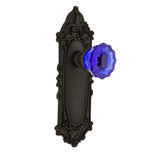 Victorian Plate with Crystal Cobalt Door Knob