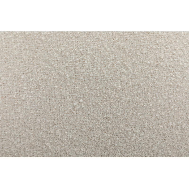 Chaise de travail en velours Ashfan, Crème Boucle, Noir