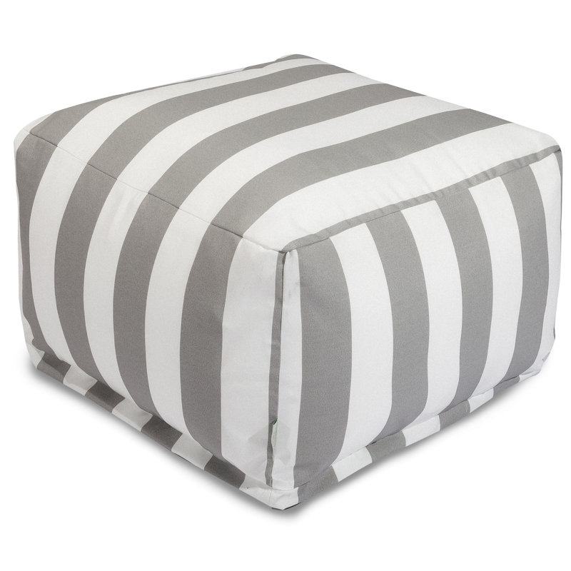Repose-pieds avec coussin Loucks, Gris