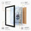 Shark Breaks Through Modern - Framed Print-1382373292-1382373289