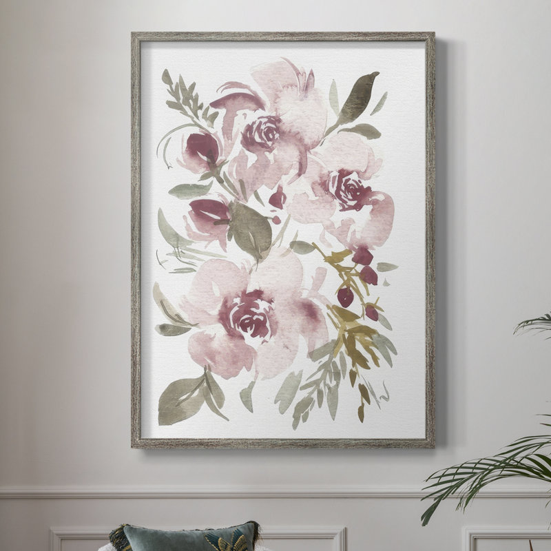 Spring Fling Bouquet IV Framed Print - Solid Wood, 30" H x 24" W